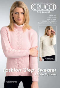 Patterns: Crucci Pattern 1401 DK Fashion Step Sweater