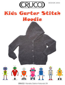 Crucci Pattern 2003 Kids' Garter Stitch Hoodie