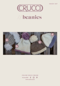 Crucci Pattern 1837 Beanies in four styles