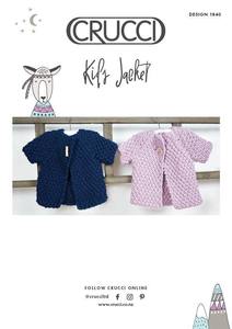 Crucci Chunky Knit Patterns: Crucci Pattern 1840 Kids' Jacket