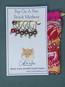 Gift Ideas: Pop On A Few "First Glass" - 7mm Stitch Markers, Glass Pearls