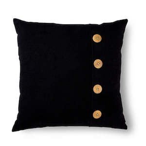 CUSHIONS: BAILEY CUSHION BLACK 50 X 50