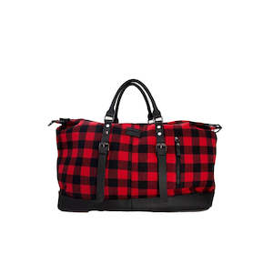 Carry: WAIKAWA OVERNIGHT BAG RED CHECK