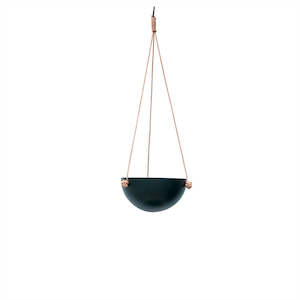 Planters: PIF PAF PUF 1 HANGING BOWL SMALL DARK GREY