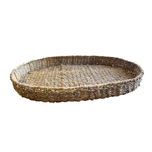 Art Ornaments: SEAGRASS TRAY OVAL SMALL