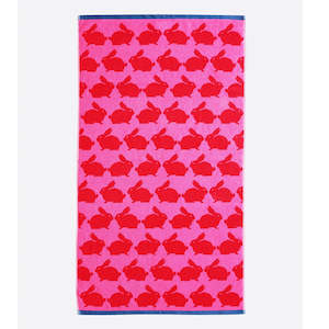 Towels: KISSING RABBITS BATH TOWEL RANGE