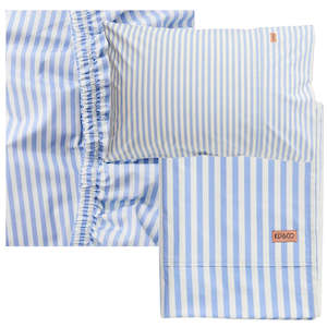 Bed Linen: SEASIDE STRIPE ORGANIC COTTON SHEET SET