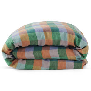 Bed Linen: KIP & CO SKYLINE TARTAN DUVET COVER SET