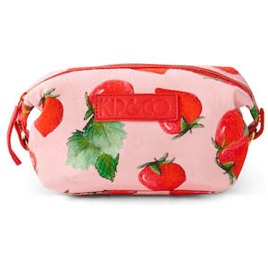 Cosmetic Wash Bags: KIP & CO STRAWBERRY DELIGHT TOILETRY BAG