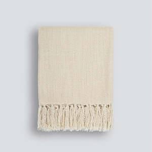 Throws 1: RICHMOND THROW ECRU