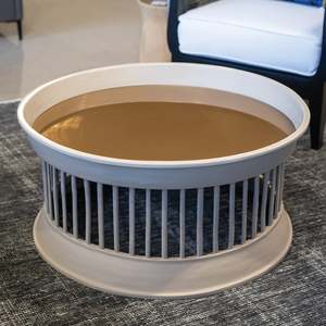 SPUN BAMBOO COFFEE TABLE ROUND