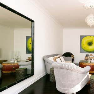 TEAK FRAME MIRROR EXTRA LARGE