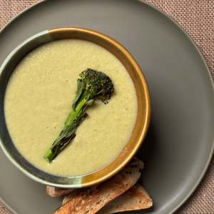 soups: Broccoli, Leek & Potato Soup with Parmesan Cheese