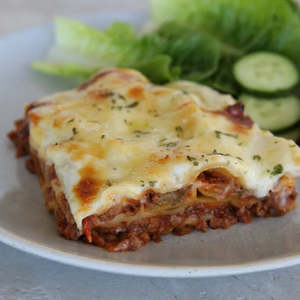 beef: Traditional Lasagne - Made without Gluten