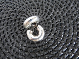 Products: Sterling Silver Hoop Earring Huggie Style - Exudy Art for Living