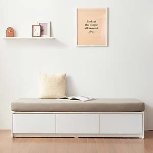 RIAZ Storage Bench - Light grey