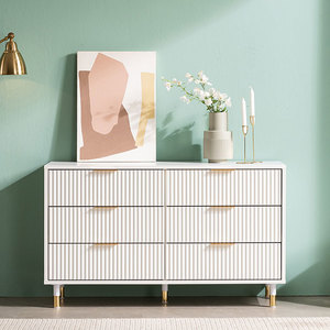 MYSTIC 6 Drawer Lowboy - White