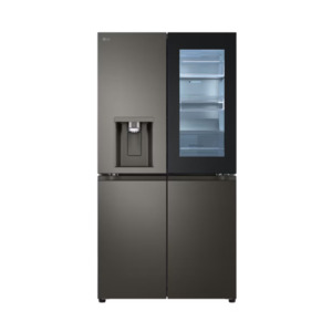 Appliances: LG-642L French Door Fridge, with InstaView Door-In-Door®, in Black Stainless Finish