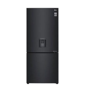 Appliances: LG 420L Bottom Mount Fridge with Door Cooling in Matte Black Finish