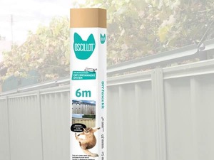 Products: 6 metre Oscillot Cat Fence kit - DIY Cat Rollers CATFENCE