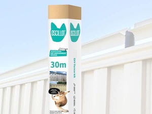 Products: 30-metre Oscillot Cat Fence kit - DIY cat rollers CATFENCE