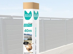 Products: 40-metre Oscillot Cat Fence kit - DIY cat rollers CATFENCE
