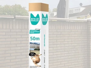 Products: 50-metre Oscillot Cat Fence kit - DIY cat rollers CATFENCE