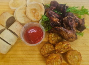 Products: Gluten free hot platter