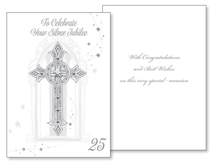 Silver Jubilee Card Family Life Catholic Gifts