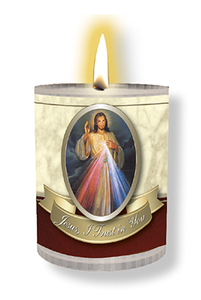 Candles Family Life Catholic Gifts: Divine Mercy – Votive Candle Family Life Catholic Gifts