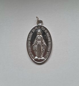 Blessed Mother: Miraculous Medal – Large Silver 4cm Family Life Catholic Gifts