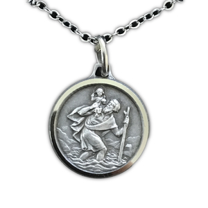 St Christopher Medal – Silver-plated Family Life Catholic Gifts
