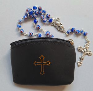 Black Rosary Purse Family Life Catholic Gifts