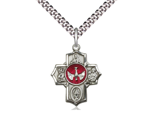 5-Way Sterling Silver Cross Family Life Catholic Gifts