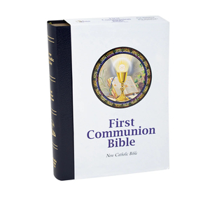 First Communion Bible (Blue) – New Catholic Bible Family Life Catholic Gifts