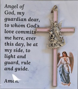 Guardian Angel Cross – Girl Family Life Catholic Gifts