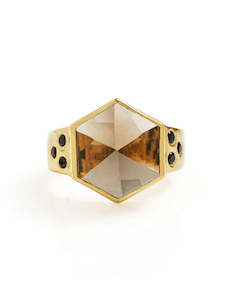 Ring: Smokey Quartz Gold Ring