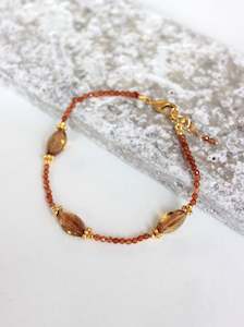 Limited Edition: Citrine & Hessonite Gold Bracelet