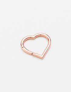 Rose Gold Clasp Large Heart