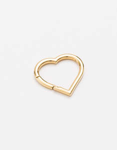 Gold Clasp Large Heart