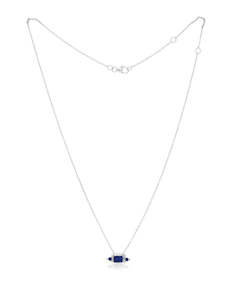 Lapis: Lapis Silver Amer Necklace