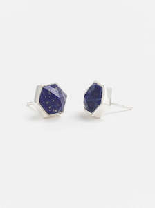 Lapis Silver Studs