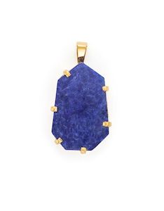 Lapis Gold Amulet