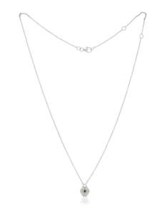 Smokey Quartz: Smokey Quartz Sattva Silver Necklace