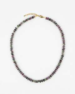 July Ruby: Ruby Fuschite Necklace