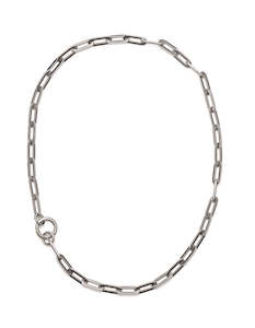 Silver Long Loop Necklace Long