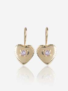 Amethyst Gold Earrings