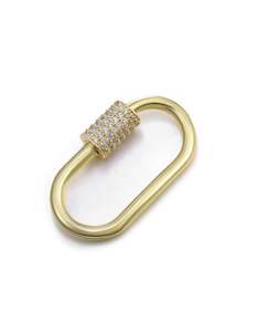 Clasps: Carrier Lock - zircon yellow gold