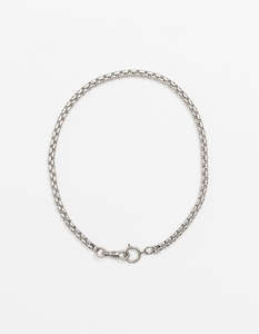 21: Wide Snake Chain Silver Dbl Catch Long/Short