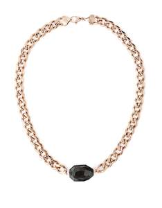 Cathy Pope X Mountain Jade: Black Jade Rose Gold Chunky Choker